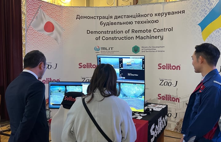 remote operation of heavy construction